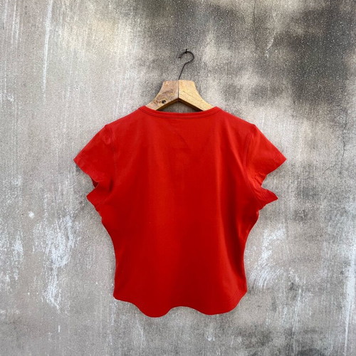Adidas vintage top used, size L, red orange