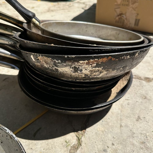 Commercial Frying Pans and Skillets Set of 20 Used