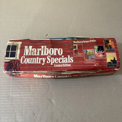 Marlboro collectible empty cigarette boxes, set of 10