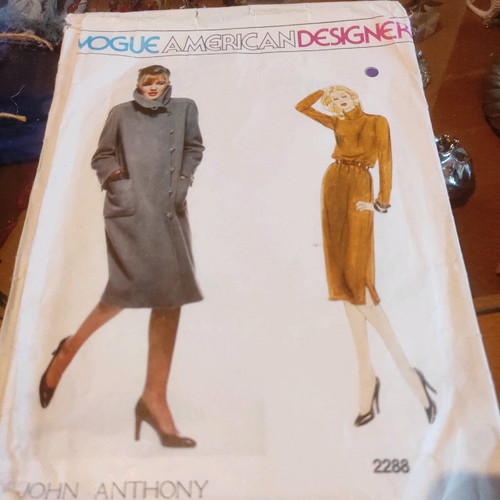 Vogue pattern coat and dress by John Anthony used