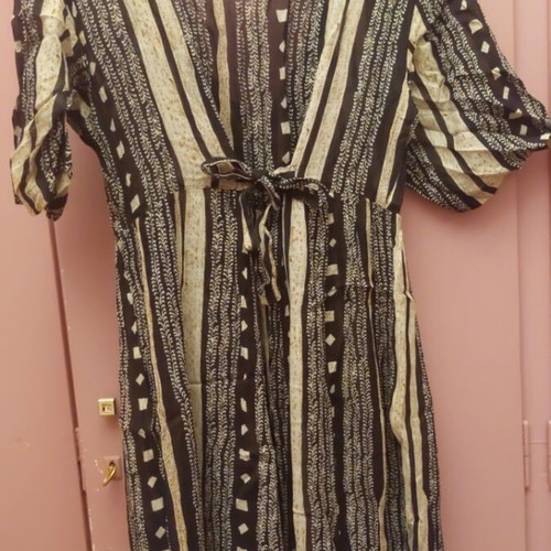 Dress one size 100% cotton with waist cord like new