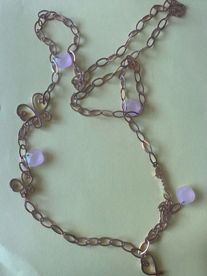 Comete pendant rose gold like new, length 60cm