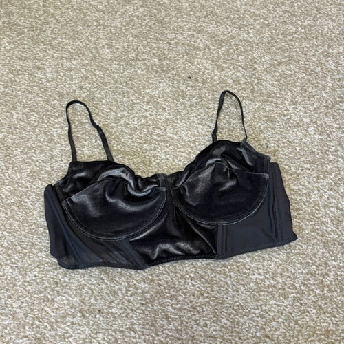 Stradivarius gray corset size L like new with transparency