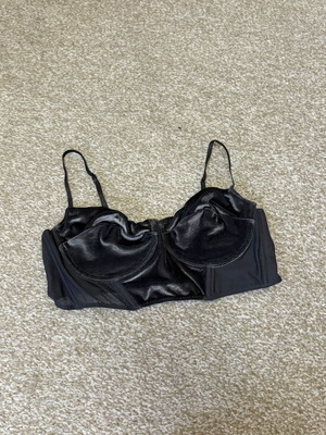 Stradivarius gray corset size L like new with transparency