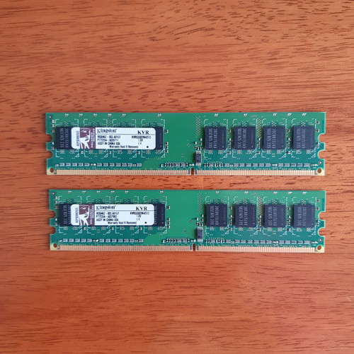 Kingston ValueRAM 1GB DDR2 533MHz RAM set used