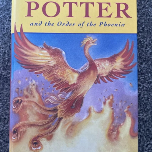 Harry Potter and the Order of the Phoenix book used, first edition, rare misprint