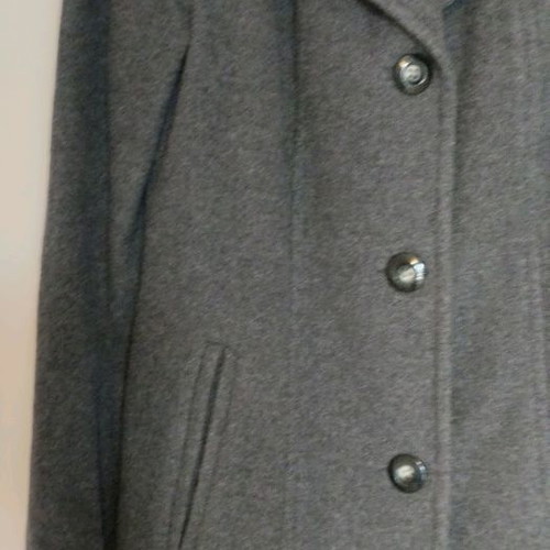 Women's short dark gray coat like new, size 44, Small