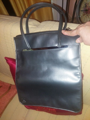 Vintage women's handbag black, used