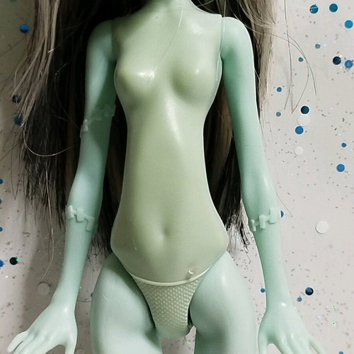 Monster High Frankie Stein doll used nude with flaws
