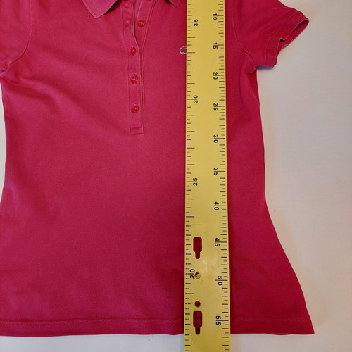 Lacoste women's pique polo shirt small fuchsia-dark pink like new
