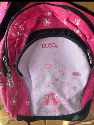 Polo school backpack with cats like new
