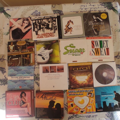 57 music CDs used, Tsitsanis collection with 4 of 7 available
