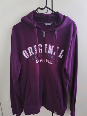 Admiral men's hoodie size M like new, purple