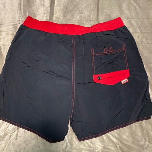 Diesel swim shorts authentic short size, new, black and red