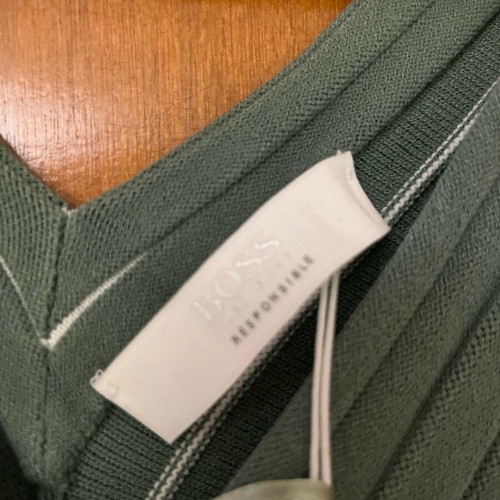 Hugo Boss dress new knitted mint with white ribs