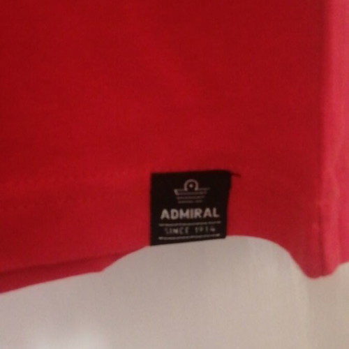 Admiral men's t-shirt XL new, red, 100% cotton