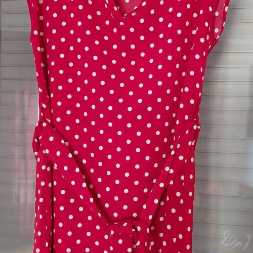 Shein red polka dot women's dress, above knee, size S