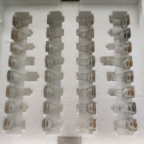Johnnie Walker glass chess set new