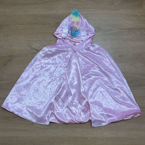 Kids unicorn costume used, pink with colorful fur details
