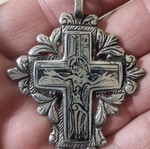Silver cross with sabati used, solid