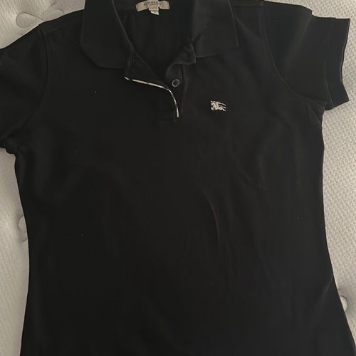 Burberry vintage black polo shirt like new, size S