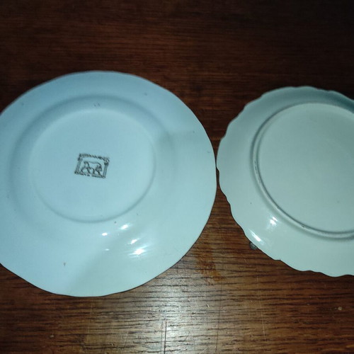 Fragonard Collectible Plates Set of 2, Keramikos Vintage Porcelain, Like New