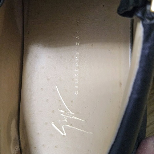 Giuseppe Zanotti sneakers used, size 40, black leather