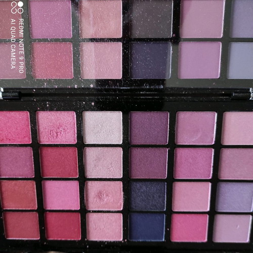 Revolution eyeshadow palette used with matte and metallic shades