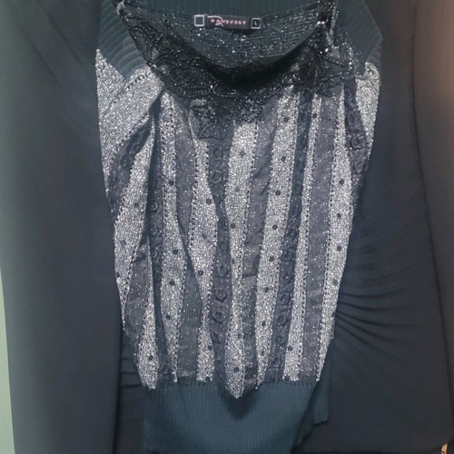 Raxevsky women's black set like new with skirt, jacket and top