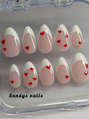 Press On Nails French Style New Set of 10 Pieces