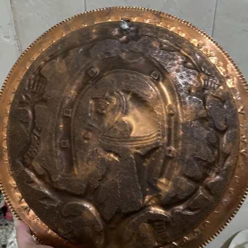 Copper decorative plate 35cm new