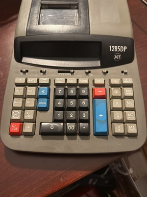 Jet 1285DP desktop calculator with printer used