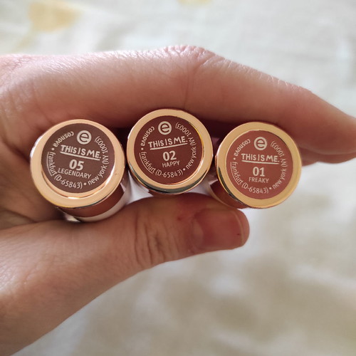 Various lipsticks used