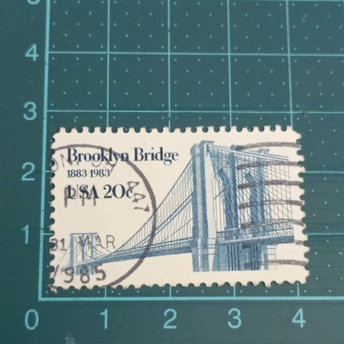 United States Stamp 1983 Brooklyn Bridge like new