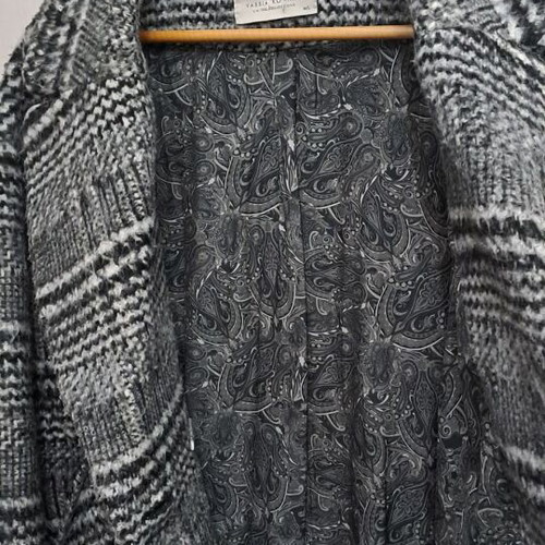 Vassia Kostara coat size M-L like new, black and gray