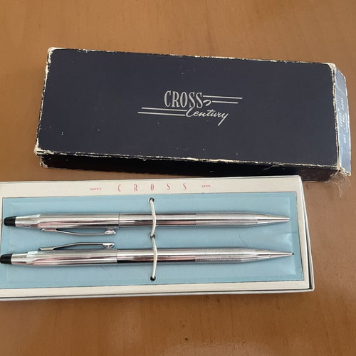 Cross Century 3501 set vintage pen and mechanical pencil like new with original box