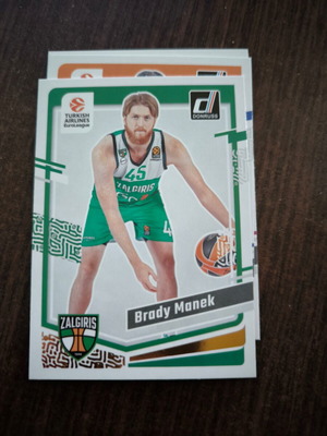 Panini Donruss Euroleague Zalgiris Brady Manek No. 40 καινούργιο 2023-24