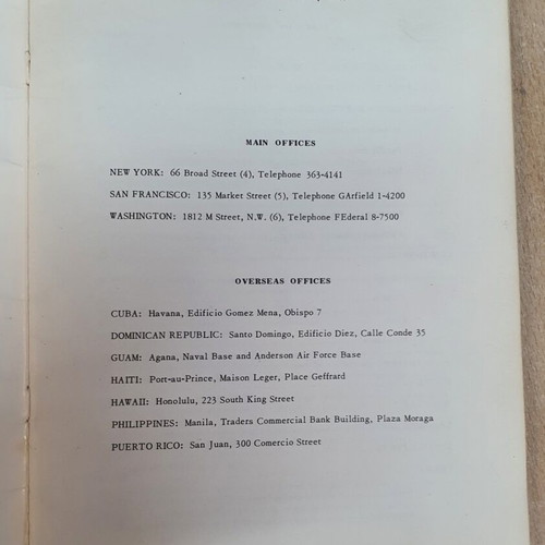 RCA Marine Coast Station Information flyer used