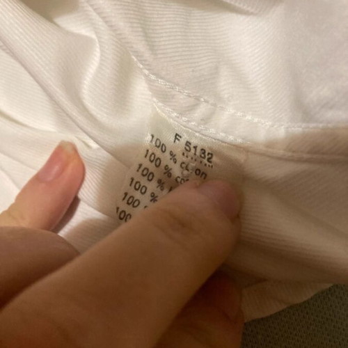 Lacoste white men's dress shirt used, size L/XL, cotton