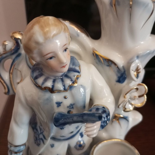Porcelain decorative figurine candle holder vase new