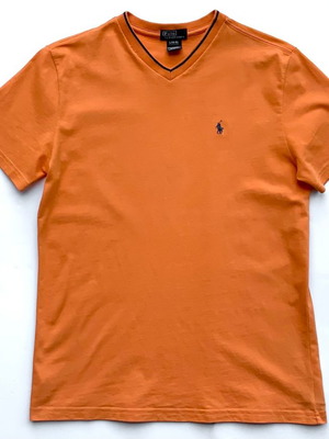 Polo by Ralph Lauren Kids Short Sleeve T-shirt Orange Used, Size L (14-16 Years)