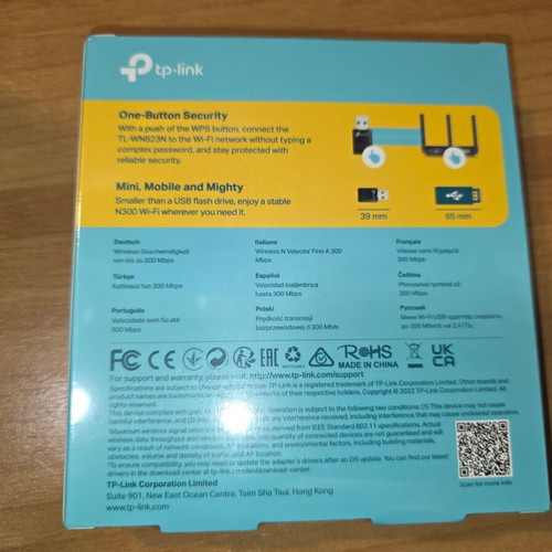 TP-Link TL-WN823N Mini Wireless USB Adapter 300Mbps new