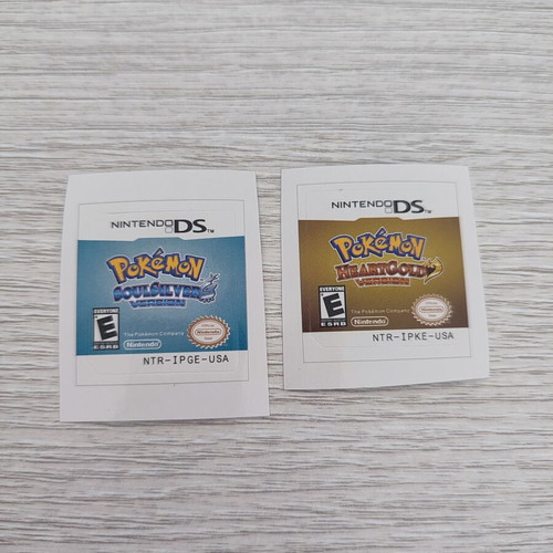 Αυτοκόλλητα SoulSilver Heartgold USA Pokémon DS καινούργια