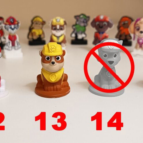 Paw Patrol collectible figures like new from ION toy eggs