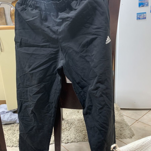 Adidas unisex tracksuit pants black, lightly used