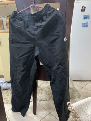 Adidas unisex tracksuit pants black, lightly used