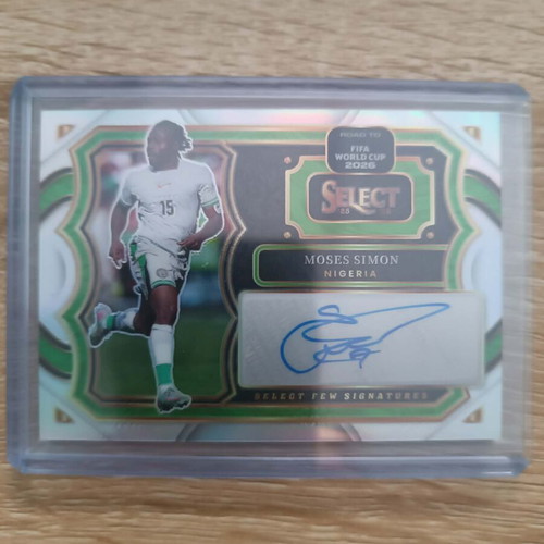 Moses Simon Panini 2025-26 Select Road to FIFA WC 2026 autograph