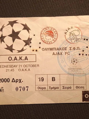 Olympiakos Ajax ticket used