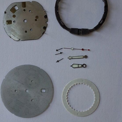 Citizen Eco Drive watch parts used, men's, gray titanium