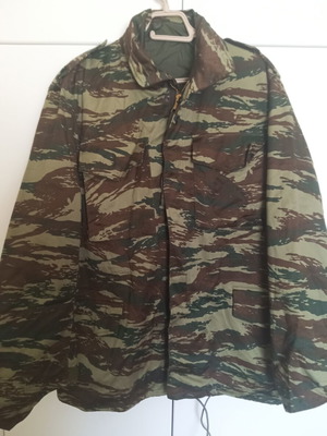 Military jacket No 8 (Large) waterproof with hood, authentic